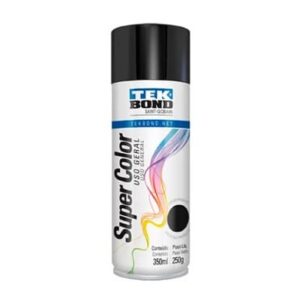 Spray TEKB preto Brilhoso 1 300x300 - Spray Tek Bond Preto Metalico Super Color 350ml / 250g