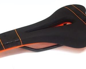 SELIM MTB VADER PRETO LARANJA NEON 1 300x241 - Selim Banco MTB Speed Vazado Preto/Laranja Neon Vader